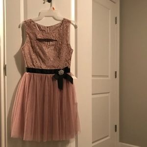 Nude Pink mini dress